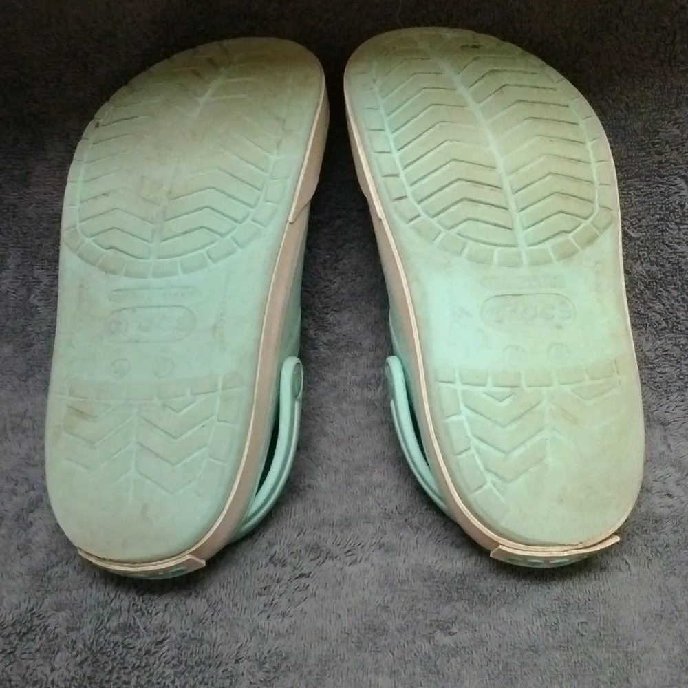 Youth CROCS in Mint Green - Size 6